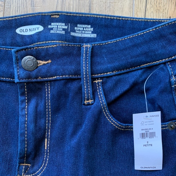 Old Navy mid-rise rockstar super skinny jeans - Picture 3 of 3